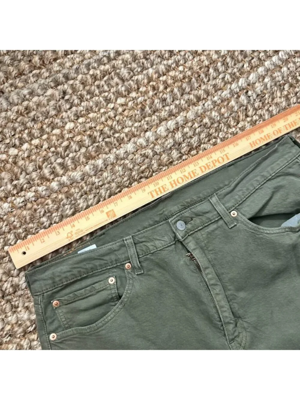 Levi's 505 Straight Leg Jeans Men's Green Size 38x30